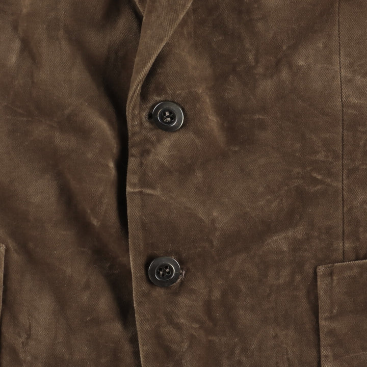 Yves Saint Laurent Velvet Tailored Jacket Made in France Men's S size unclear brown type Vintage Second Hand