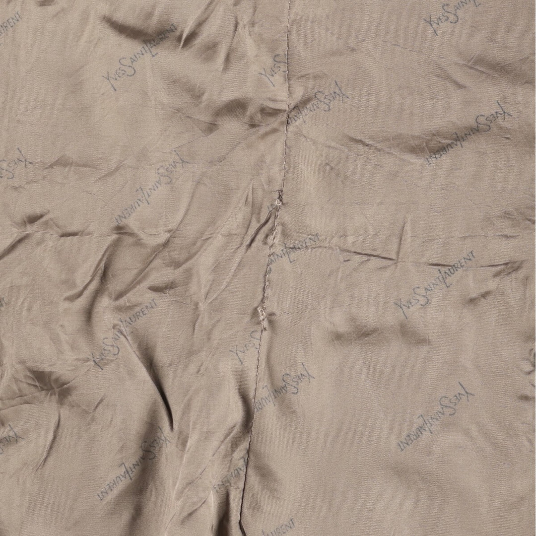 Yves Saint Laurent Velvet Tailored Jacket Made in France Men's S size unclear brown type Vintage Second Hand