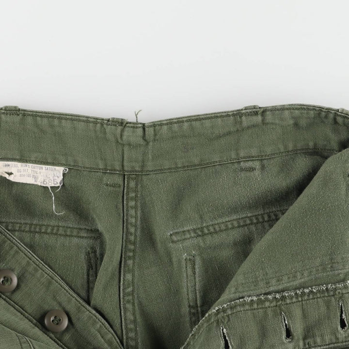 1960'S US military baker pants, women's M (w28) equivalent, vintage unclear Khaki type Vintage Second Hand