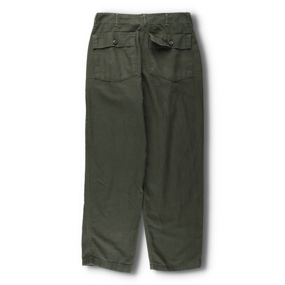 70'S US Military Baker Pants 34x31 Men's W32 equivalent Vintage unknown Khaki type Vintage Second Hand