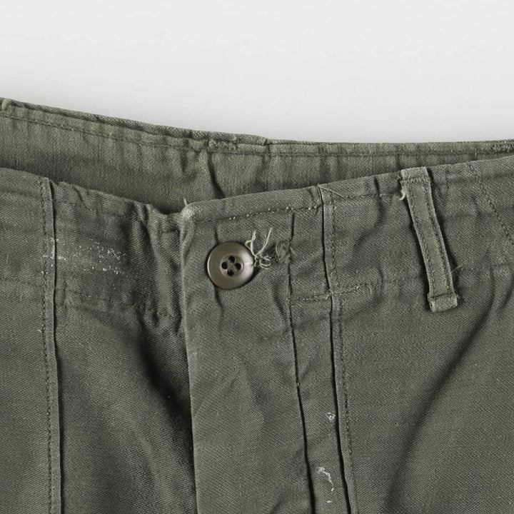 70'S US Military Baker Pants 34x31 Men's W32 equivalent Vintage unknown Khaki type Vintage Second Hand