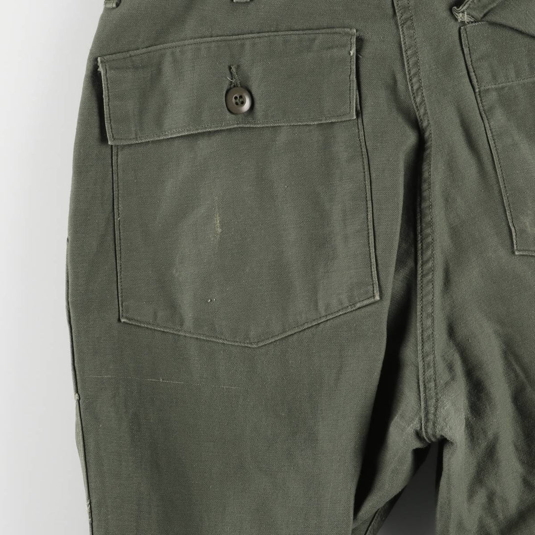 70'S US Military Baker Pants 34x31 Men's W32 equivalent Vintage unknown Khaki type Vintage Second Hand