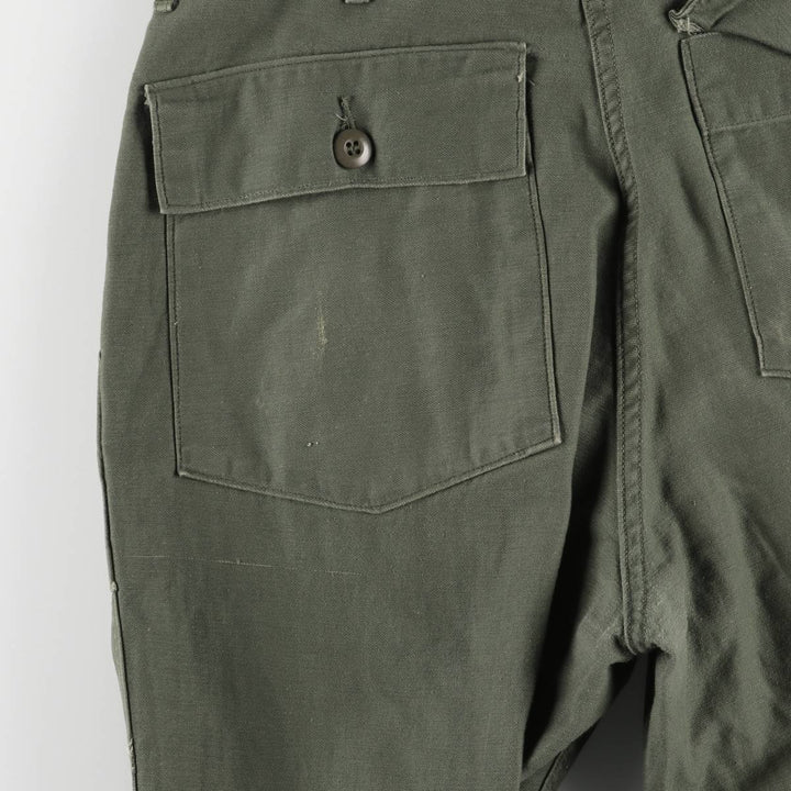 70'S US Military Baker Pants 34x31 Men's W32 equivalent Vintage unknown Khaki type Vintage Second Hand