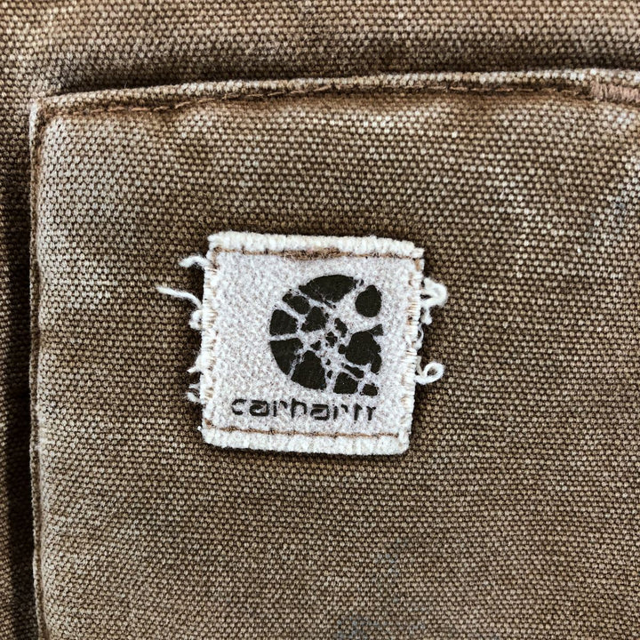 90'S Carhartt Classic Vest Duck Vest Men's XL Vintage unclear Beige type Vintage Second Hand