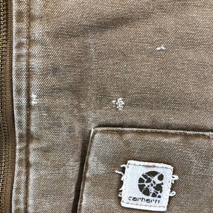 90'S Carhartt Classic Vest Duck Vest Men's XL Vintage unclear Beige type Vintage Second Hand