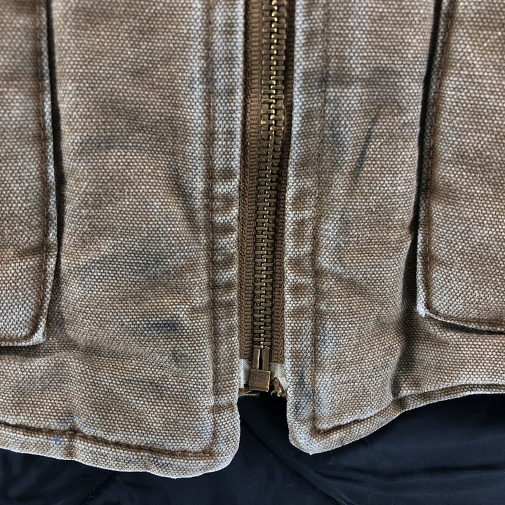 90'S Carhartt Classic Vest Duck Vest Men's XL Vintage unclear Beige type Vintage Second Hand