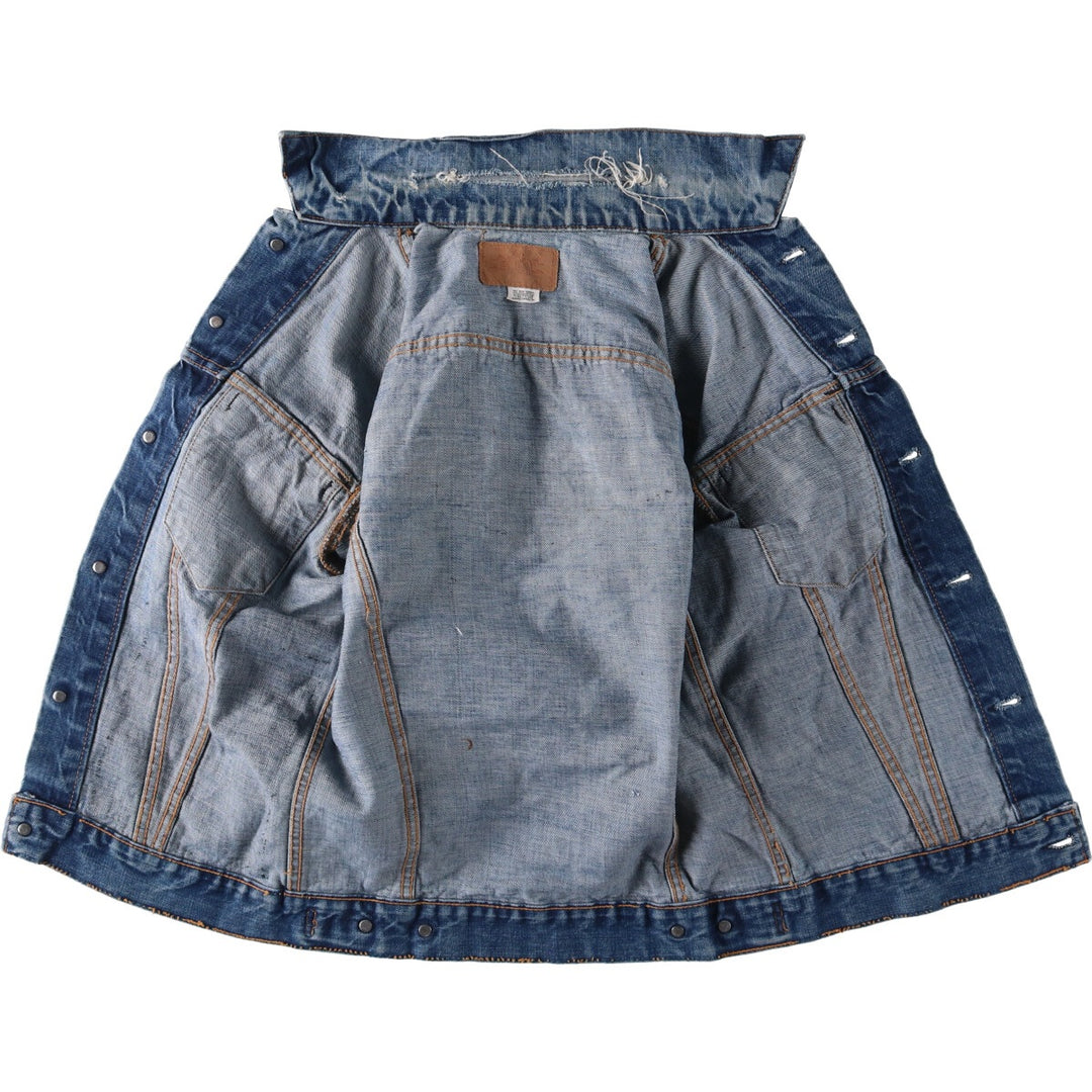 70's Levi's 70505 denim jacket, G-jacket, men's size S, vintage unclear Blue type light blue Vintage Second Hand
