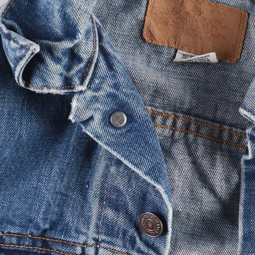 70's Levi's 70505 denim jacket, G-jacket, men's size S, vintage unclear Blue type light blue Vintage Second Hand