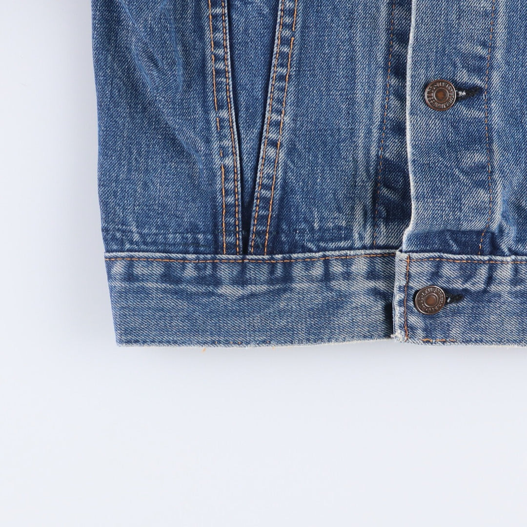 70's Levi's 70505 denim jacket, G-jacket, men's size S, vintage unclear Blue type light blue Vintage Second Hand