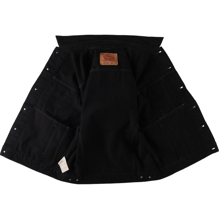 90'S Levi's 70503 02 Euro Model Black Denim Jacket G-Jean Men's Size L Vintage cotton black type Vintage Second Hand