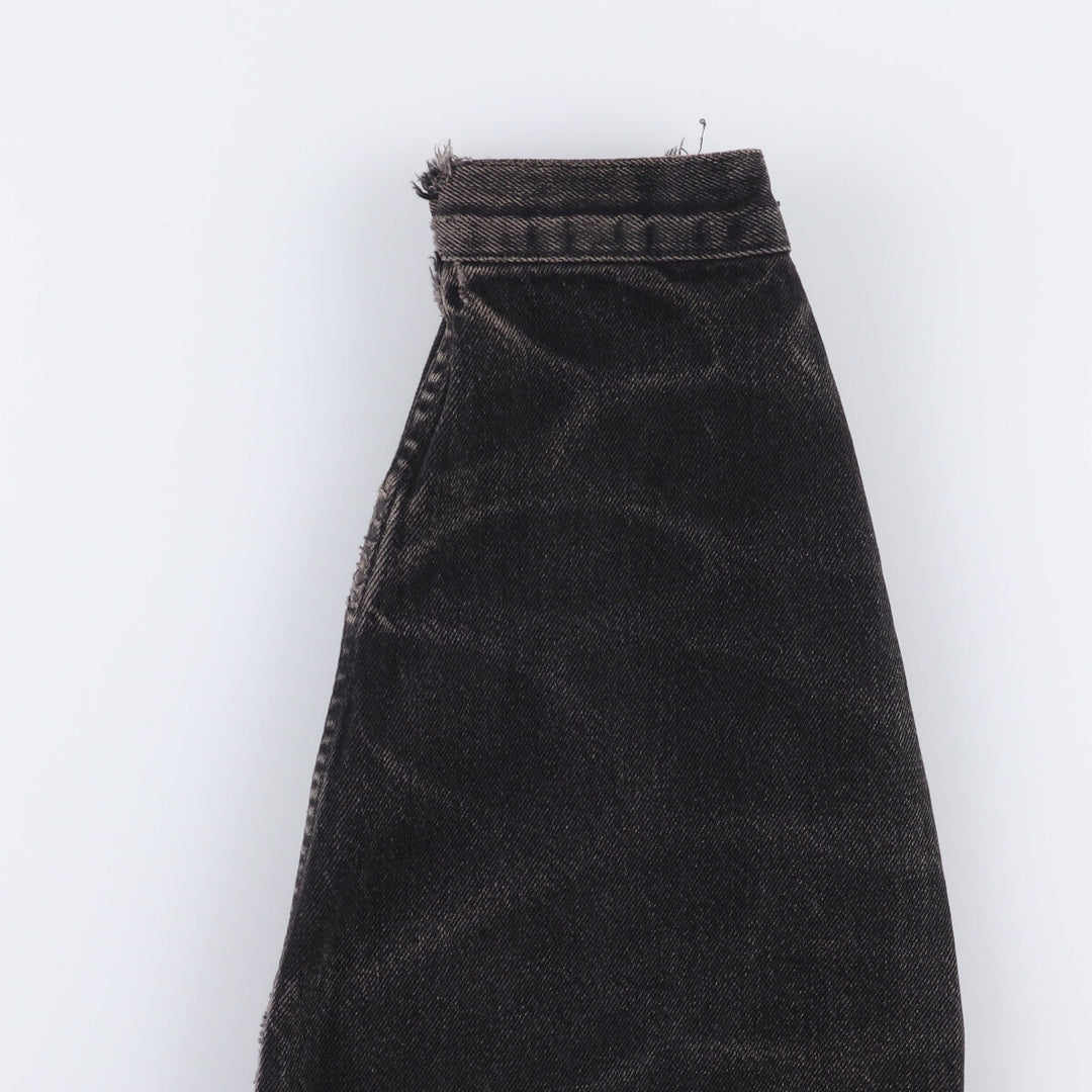 90'S Levi's 75525-0260 Black Denim Jacket, Made in Canada, Men's Size L, Vintage cotton black type Vintage Second Hand