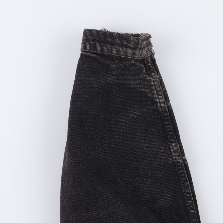 90'S Levi's 75525-0260 Black Denim Jacket, Made in Canada, Men's Size L, Vintage cotton black type Vintage Second Hand