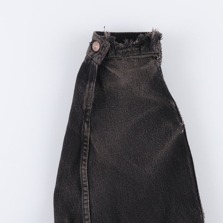 90'S Levi's 75525-0260 Black Denim Jacket, Made in Canada, Men's Size L, Vintage cotton black type Vintage Second Hand