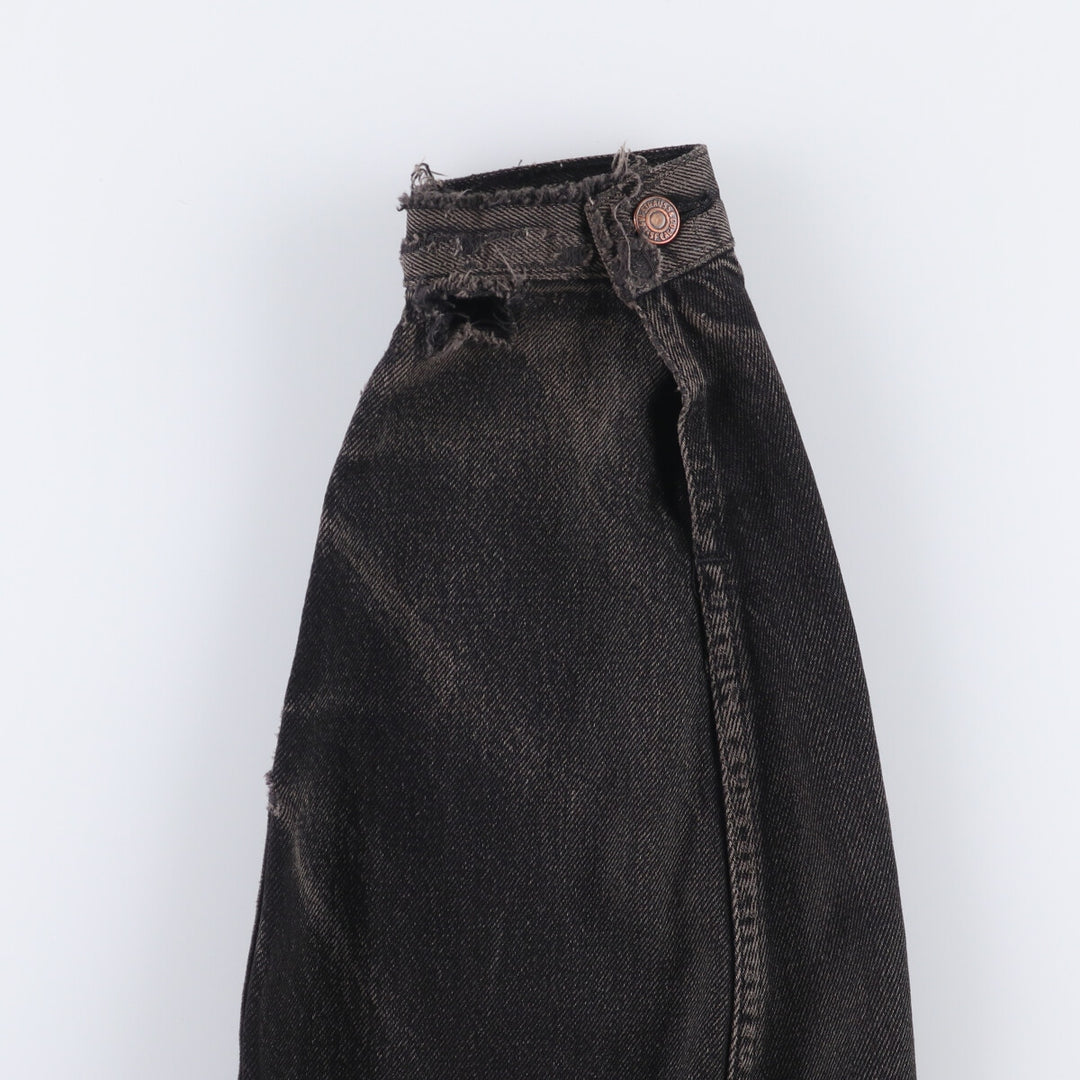 90'S Levi's 75525-0260 Black Denim Jacket, Made in Canada, Men's Size L, Vintage cotton black type Vintage Second Hand
