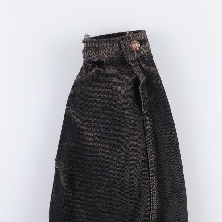 90'S Levi's 75525-0260 Black Denim Jacket, Made in Canada, Men's Size L, Vintage cotton black type Vintage Second Hand