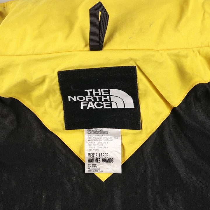90'S The North Face Extreme Gear Nylon Jacket, Men's, Size L, Vintage Polyurethane Coated Nylon yellow type Vintage Second Hand