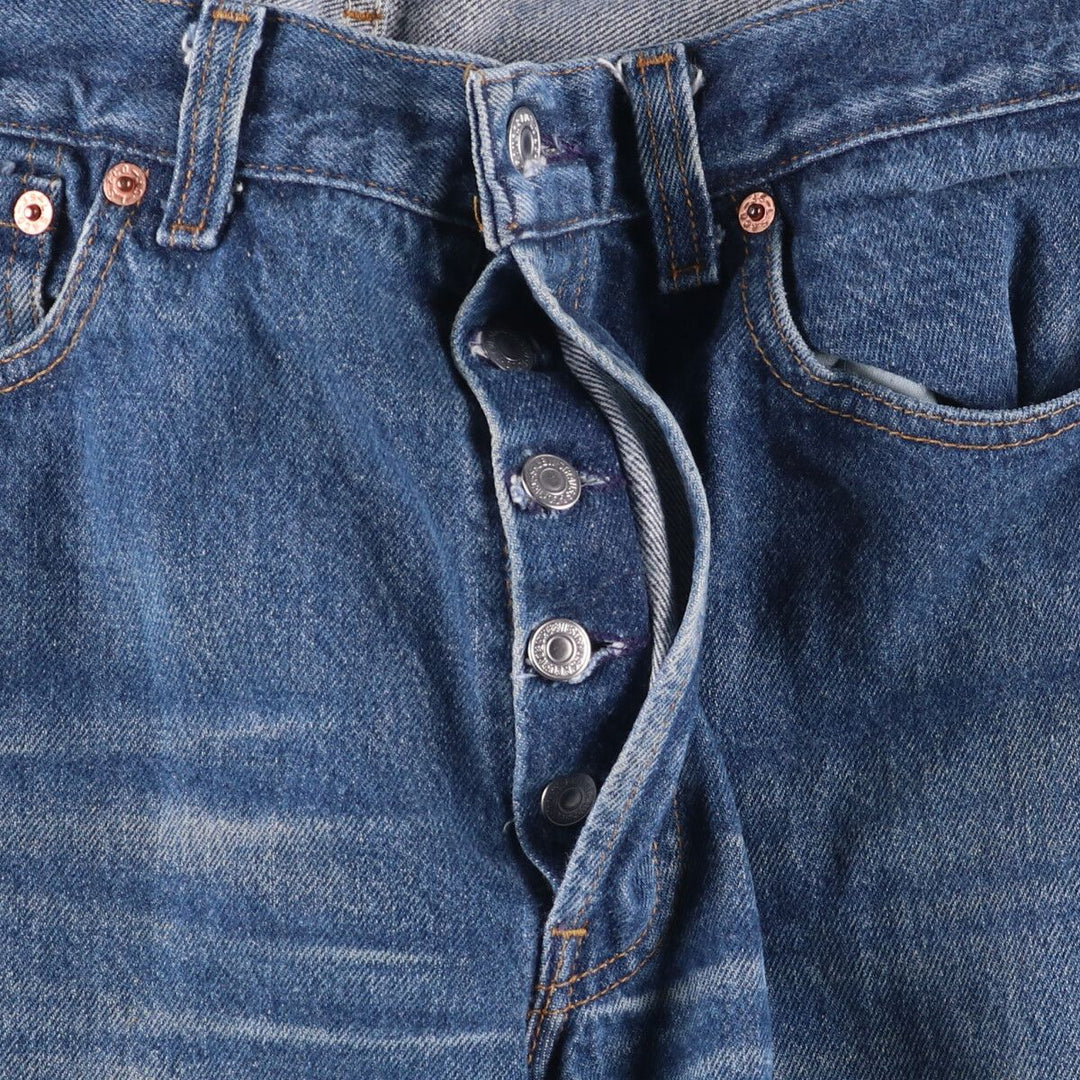 90'S Levi's 00501-0115 Straight denim pants made in USA, men's w30 equivalent, vintage cotton blue type Vintage Second Hand