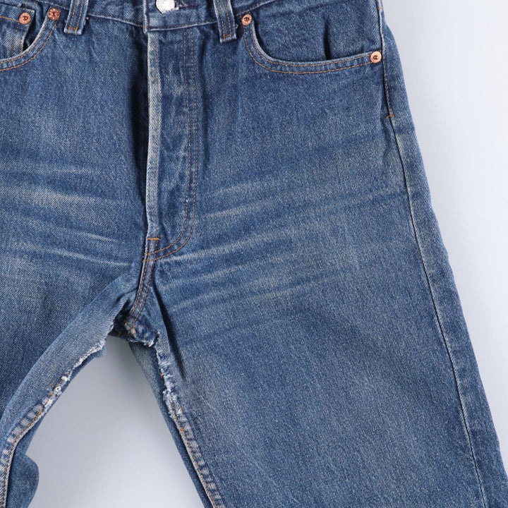 90'S Levi's 00501-0115 Straight denim pants made in USA, men's w30 equivalent, vintage cotton blue type Vintage Second Hand