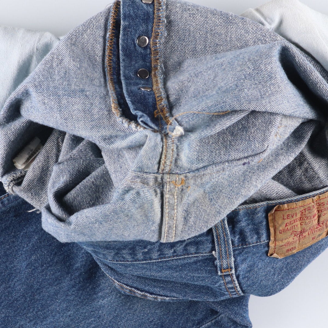 90'S Levi's 00501-0115 Straight denim pants made in USA, men's w30 equivalent, vintage cotton blue type Vintage Second Hand