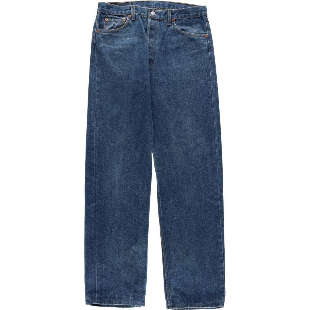 90'S Levi's 501-0115 Straight Denim Pants Made in USA Men's W33 Vintage cotton blue type Vintage Second Hand