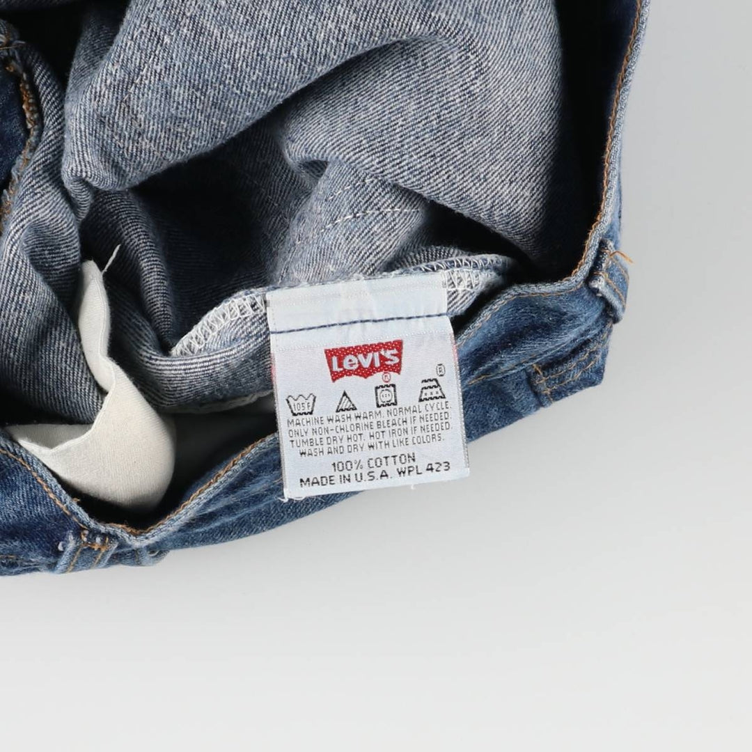 90'S Levi's 501-0115 Straight Denim Pants Made in USA Men's W33 Vintage cotton blue type Vintage Second Hand