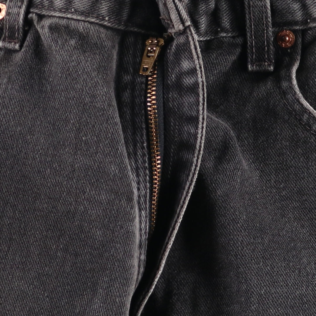 00'S Levi's 560 LOOSE FIT TAPERED LEG Black Denim Tapered Denim Pants Made in USA Men's W32 equivalent cotton black type Vintage Second Hand