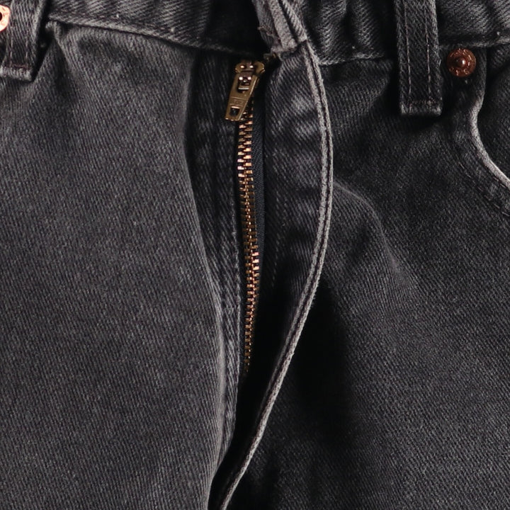 00'S Levi's 560 LOOSE FIT TAPERED LEG Black Denim Tapered Denim Pants Made in USA Men's W32 equivalent cotton black type Vintage Second Hand