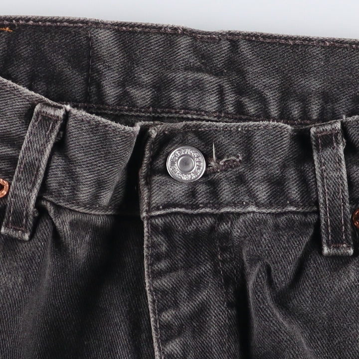 00'S Levi's 560 LOOSE FIT TAPERED LEG Black Denim Tapered Denim Pants Made in USA Men's W32 equivalent cotton black type Vintage Second Hand