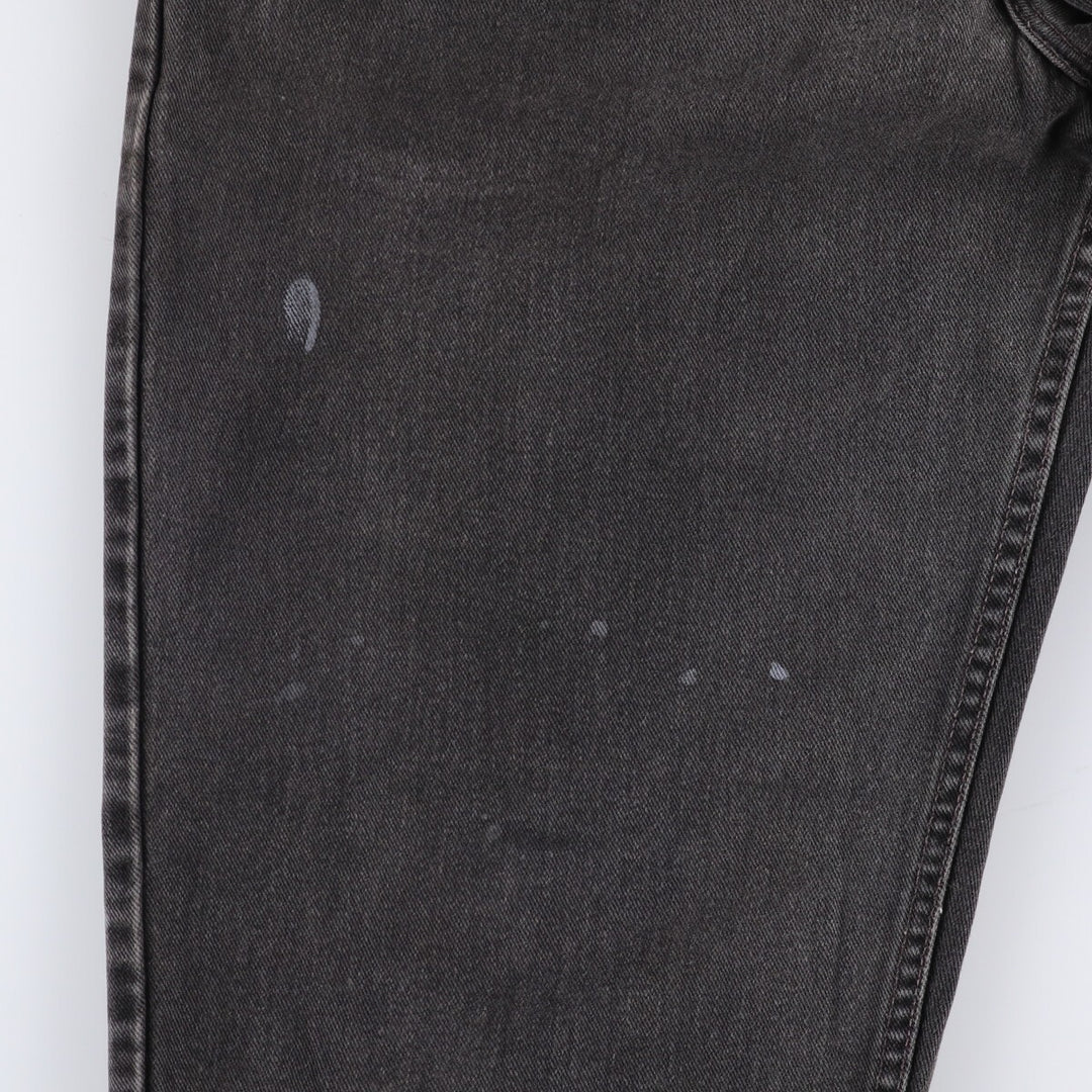 00'S Levi's 560 LOOSE FIT TAPERED LEG Black Denim Tapered Denim Pants Made in USA Men's W32 equivalent cotton black type Vintage Second Hand