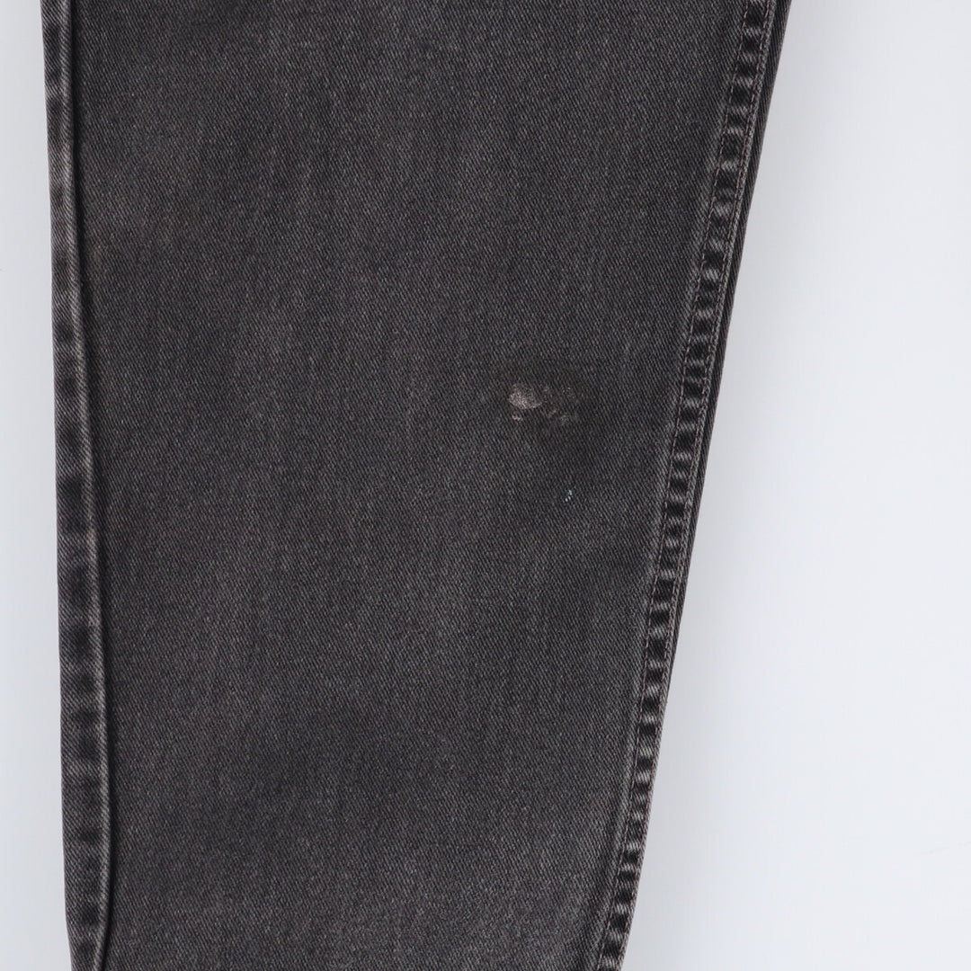 00'S Levi's 560 LOOSE FIT TAPERED LEG Black Denim Tapered Denim Pants Made in USA Men's W32 equivalent cotton black type Vintage Second Hand