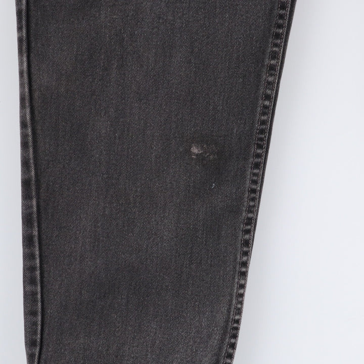 00'S Levi's 560 LOOSE FIT TAPERED LEG Black Denim Tapered Denim Pants Made in USA Men's W32 equivalent cotton black type Vintage Second Hand