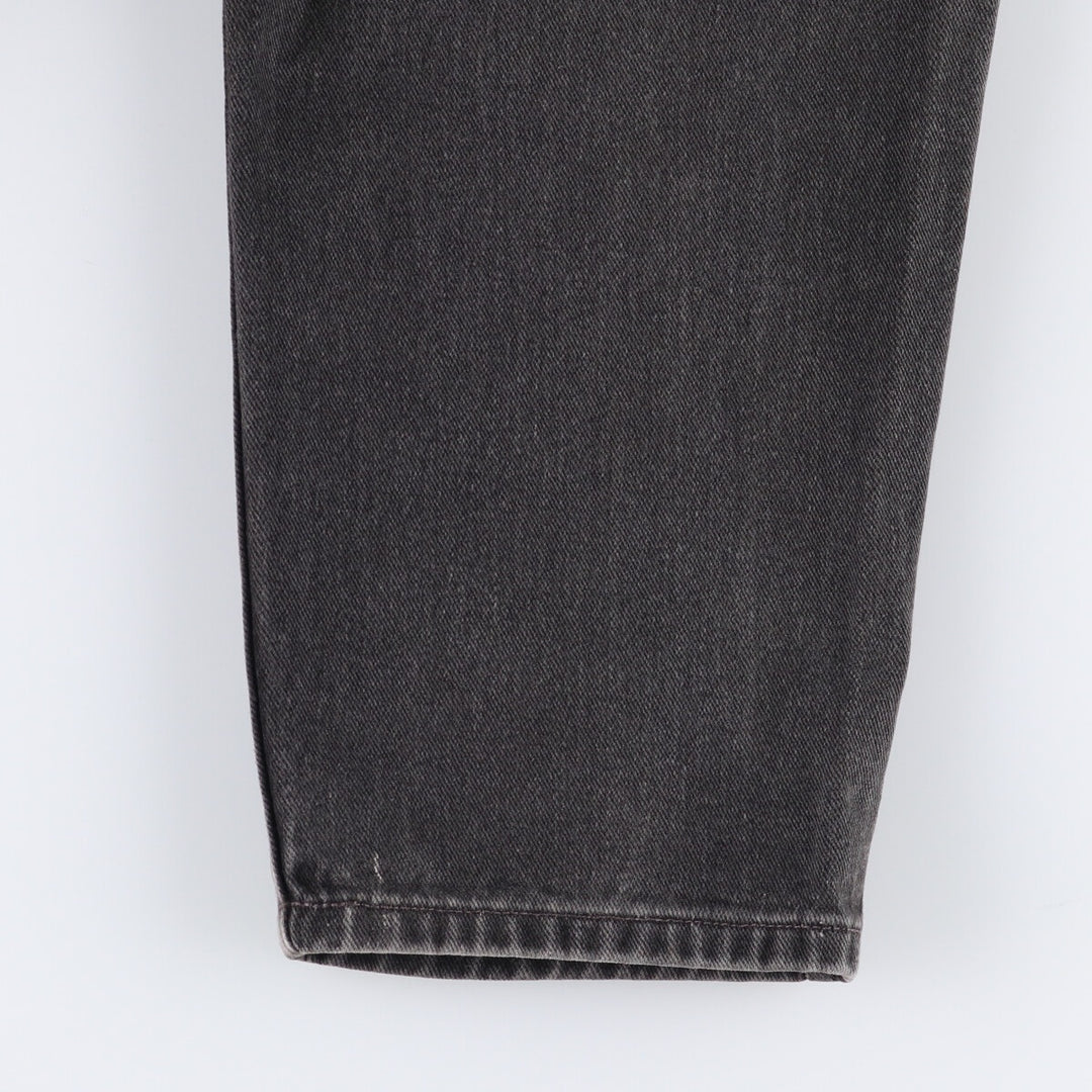 00'S Levi's 560 LOOSE FIT TAPERED LEG Black Denim Tapered Denim Pants Made in USA Men's W32 equivalent cotton black type Vintage Second Hand