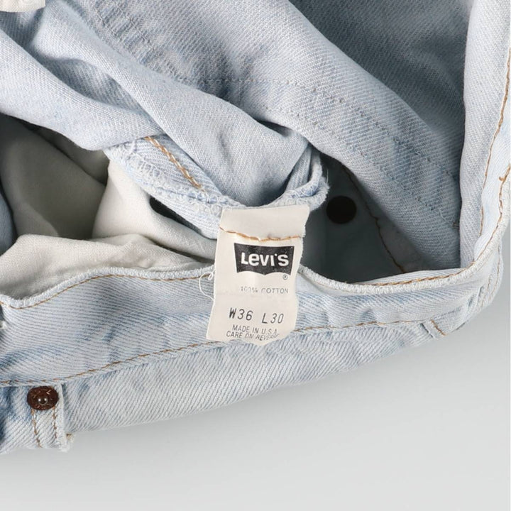 90'S Levi's 00501-0134 Straight denim pants made in USA, men's w35 equivalent, vintage cotton blue type Vintage Second Hand
