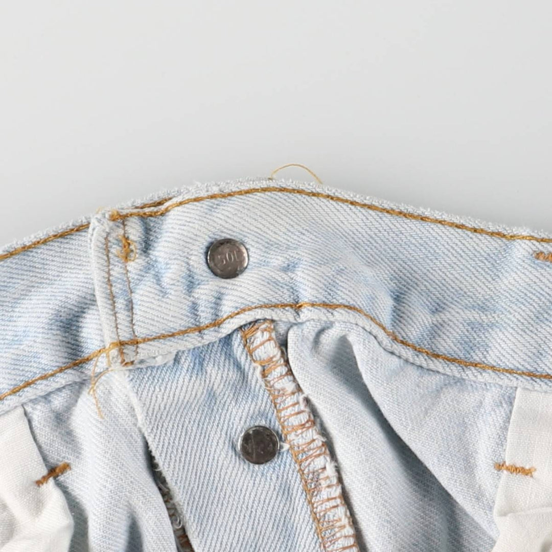 90'S Levi's 00501-0134 Straight denim pants made in USA, men's w35 equivalent, vintage cotton blue type Vintage Second Hand