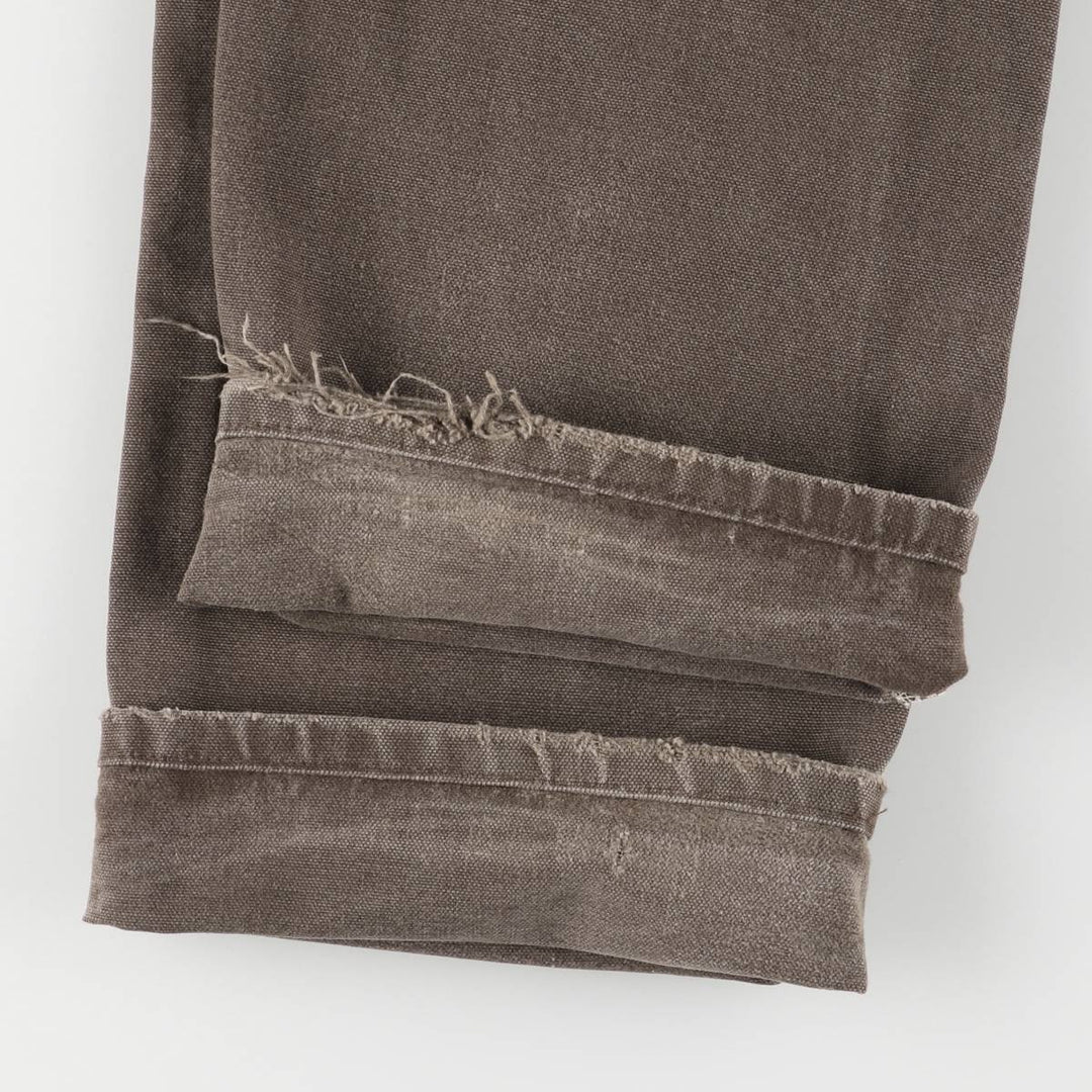 00'S Carhartt Dungaree Fit Double Knee Duck Painter Pants Men's W30 equivalent cotton brown type Vintage Second Hand