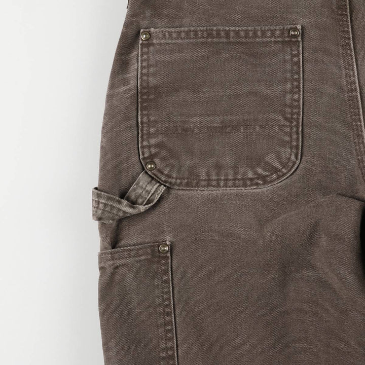 00'S Carhartt Dungaree Fit Double Knee Duck Painter Pants Men's W30 equivalent cotton brown type Vintage Second Hand
