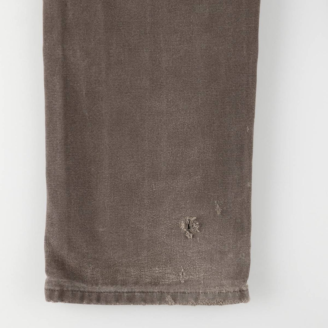 00'S Carhartt Dungaree Fit Double Knee Duck Painter Pants Men's W30 equivalent cotton brown type Vintage Second Hand