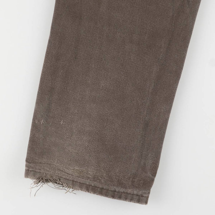 00'S Carhartt Dungaree Fit Double Knee Duck Painter Pants Men's W30 equivalent cotton brown type Vintage Second Hand