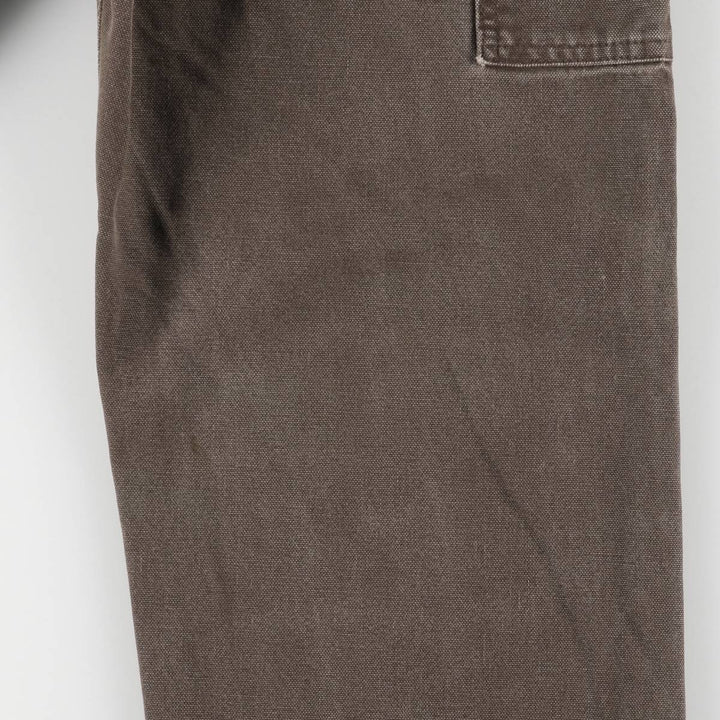 00'S Carhartt Dungaree Fit Double Knee Duck Painter Pants Men's W30 equivalent cotton brown type Vintage Second Hand