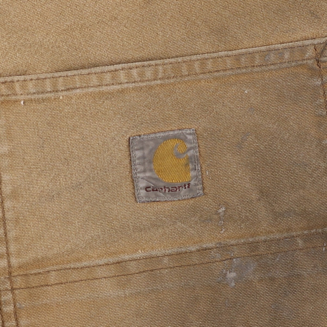 Carhartt Relaxed Fit Double Knee Duck Painter Pants for Men, W34 cotton brown type Vintage Second Hand