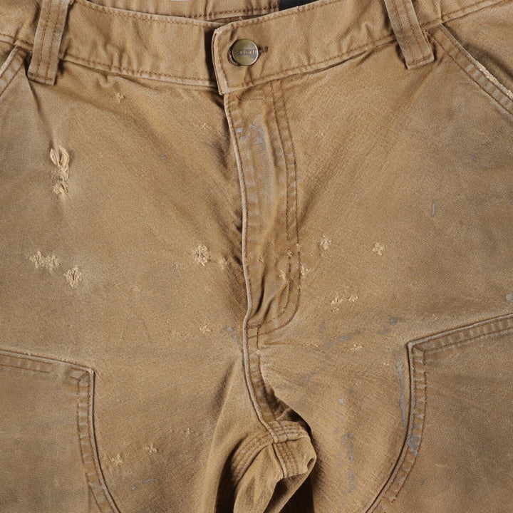 Carhartt Relaxed Fit Double Knee Duck Painter Pants for Men, W34 cotton brown type Vintage Second Hand