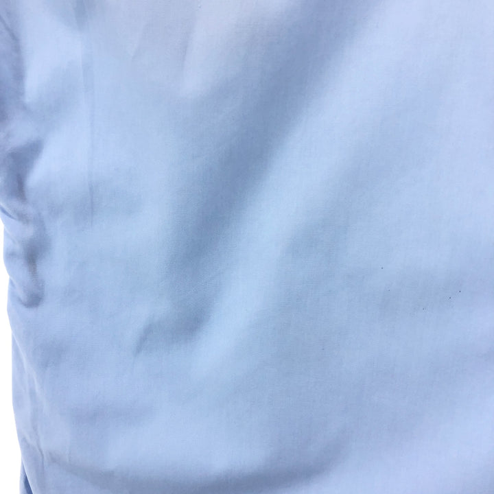 ~70'S Brooks Brothers MAKERS 6-button short-sleeve cotton shirt, men's XL size, vintage cotton Blue type light blue Vintage Second Hand