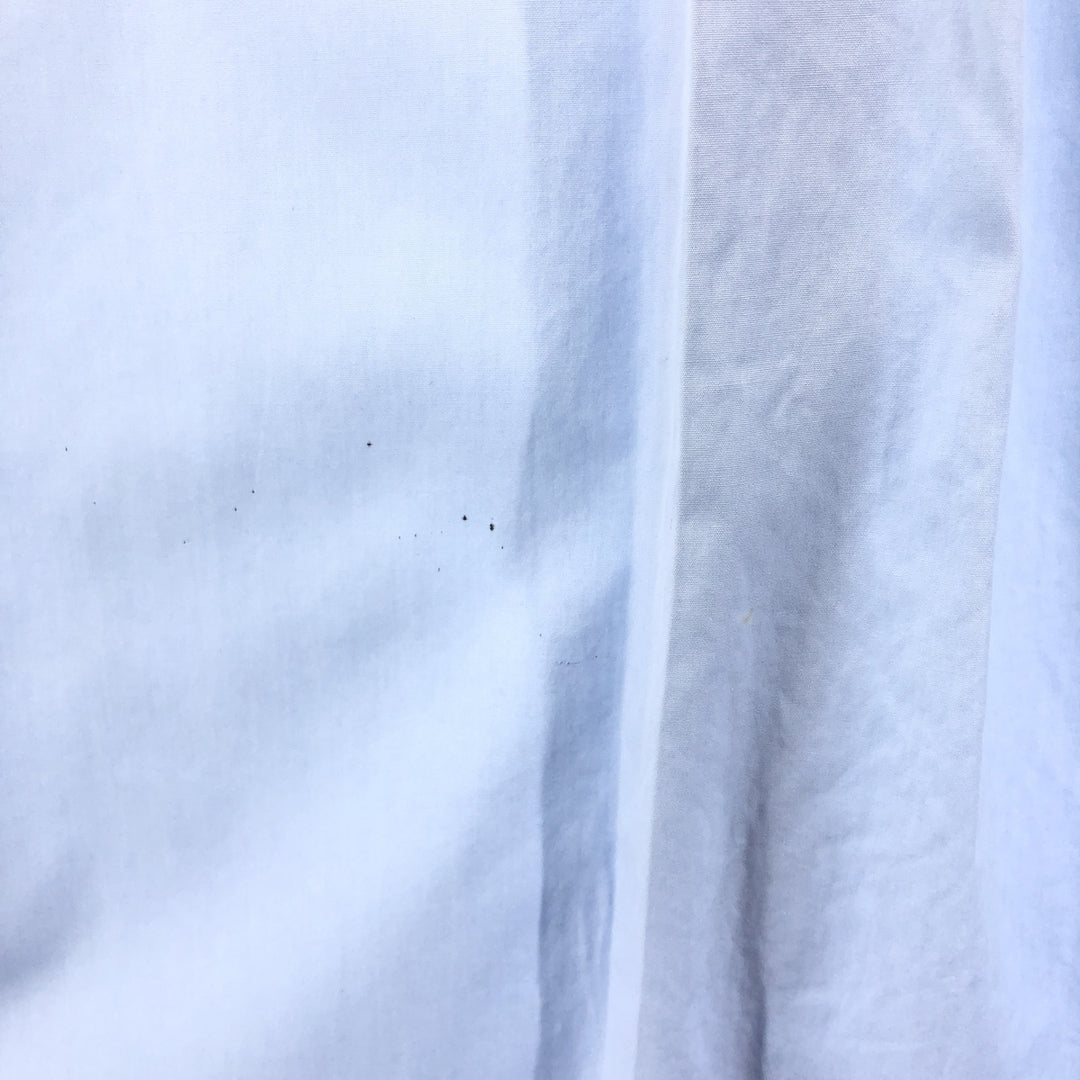 ~70'S Brooks Brothers MAKERS 6-button short-sleeve cotton shirt, men's XL size, vintage cotton Blue type light blue Vintage Second Hand