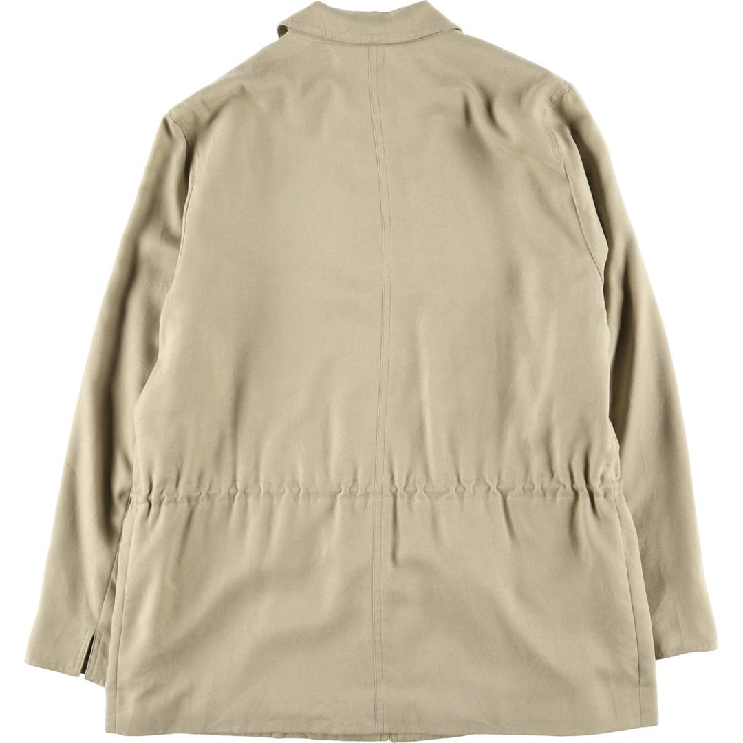 Burberry's half coat for women, size L polyester Beige type Vintage Second Hand