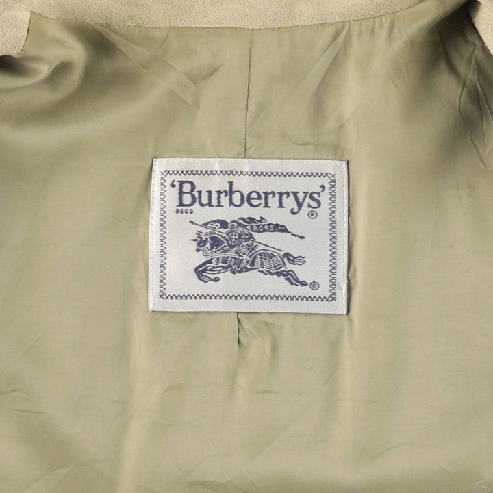 Burberry's half coat for women, size L polyester Beige type Vintage Second Hand