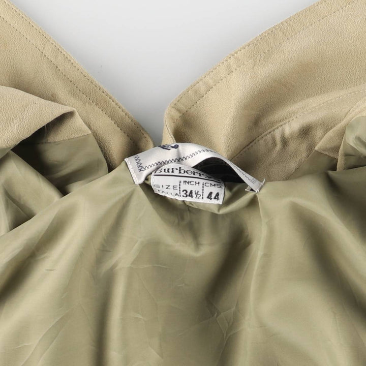 Burberry's half coat for women, size L polyester Beige type Vintage Second Hand