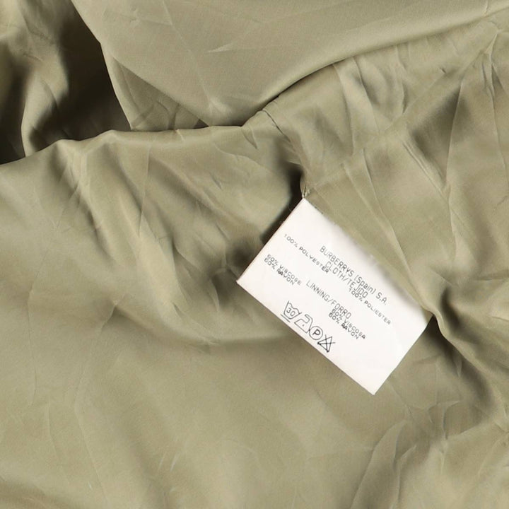Burberry's half coat for women, size L polyester Beige type Vintage Second Hand