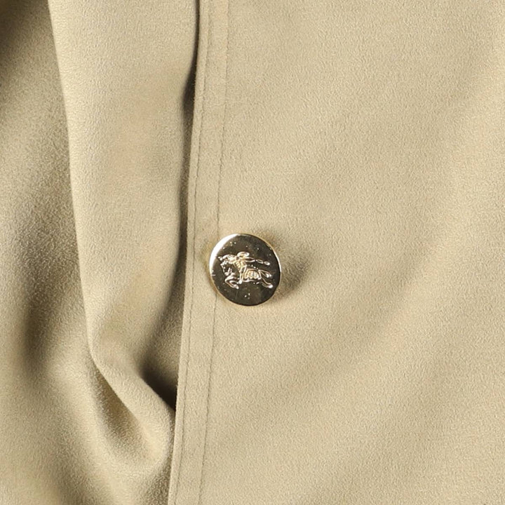 Burberry's half coat for women, size L polyester Beige type Vintage Second Hand