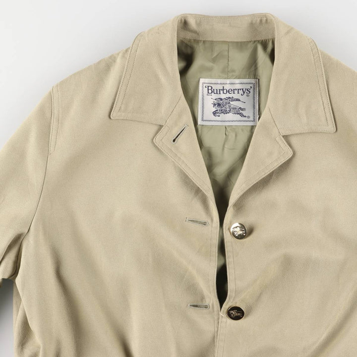 Burberry's half coat for women, size L polyester Beige type Vintage Second Hand