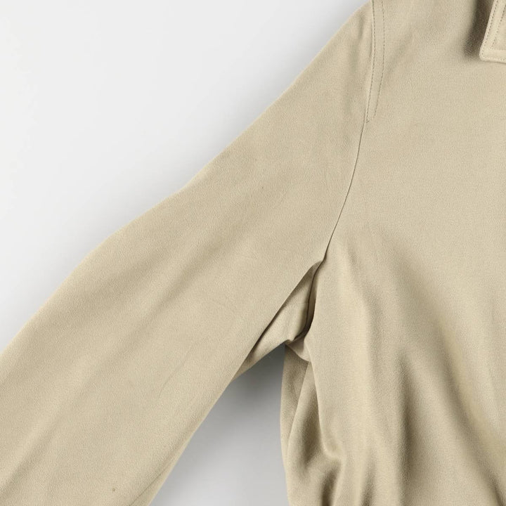 Burberry's half coat for women, size L polyester Beige type Vintage Second Hand